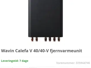 Wavin Calefa V 40/40-V fjernvarmeunit/varmeveksler