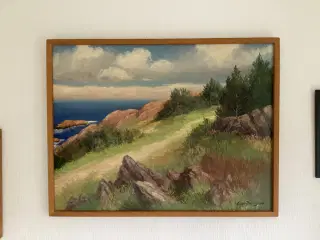 Maleri bornholm Egon Johannes Wilhjelm