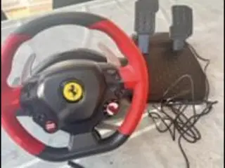 Xbox rat og pedaler Ferrari (ALDRIG BRUGT) 