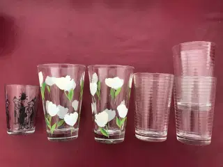 Glas, Gode Sjus m/rillerm/blomst 