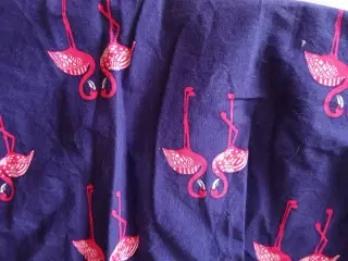 Kjole-mini.m. flamingo print+strop-Stør:40 (large)