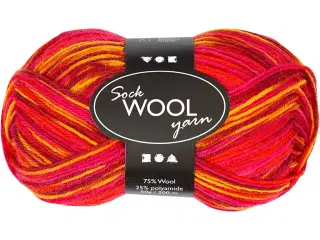 Strømpegarn, L: 200 M, 50g/ 1 ngl.