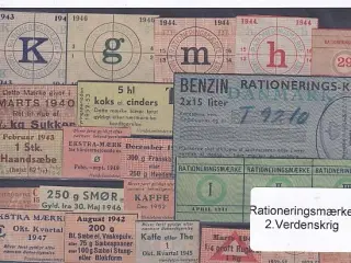 Rationeringsmærker - 2. Verdenskrig
