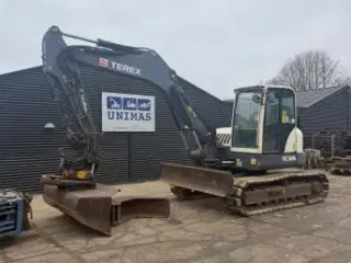 Gravemaskine med udstyr