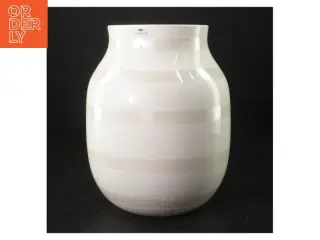 Hvid keramikvase fra K&#228;hler (str. 21 x 16 cm)