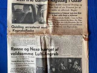 Avis - Berlingske Tidende - 10. Maj 1945 - Kongens Åbning af Rigsdagen  ?
