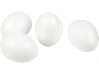Æg, H: 10 cm, hvid, 25stk./ 1 pk.