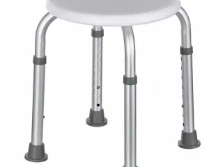 Badestol rund – ActionMed, højdejusterbar med skridsikre fødder