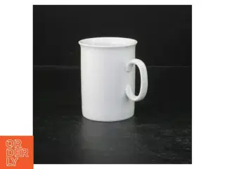 Hvid porcelænskop (str. Ø. 7,5 cm. længde, 10 cm)