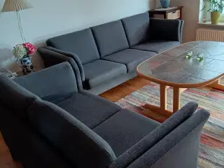 Sofasæt 3 + 2 personers uldstof