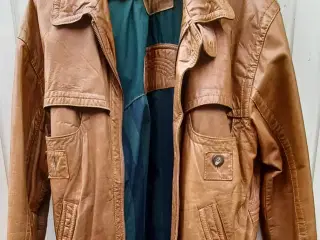 Skindjakke, vintage.