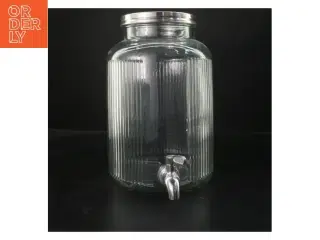 Glasdispenser med låg og hane fra IKEA (str. 28x23 cm)