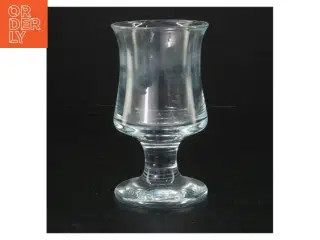 Glas vase på fod (str. 14 cm)