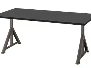 Skrivebord - sort/grå 160x80 cm