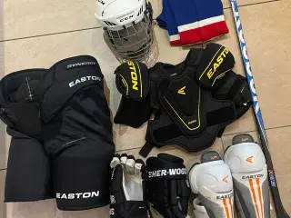 Hockey udstyr (god stand/sjældent brugt)