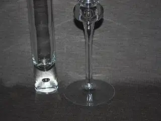 Glasvase med en bobl 21 cm 