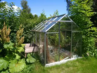Drivhus 4,8 m2 aluminium og glas