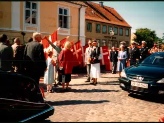 Dronning Margrethe - Prins Henrik - Præstø 600 Års dag - Foto  - 10x18 cm.