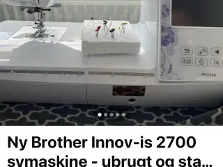 Ny Brother Innov-is 2700 symaskine - ubrugt og sta