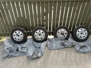 13" sommerdæk med stålfælge 155/80/13