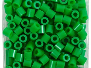 Rørperler, str. 5x5 mm, hulstr. 2,5 mm, medium, grøn (32230), 1100stk./ 1 pk.