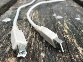 Kabler 1m USB kabel 2.0 - USB-A han / USB-B 