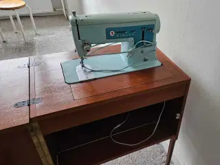 Teaktræ Symaskine Bord 