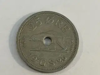 25 øre med hul 1926 Grønland