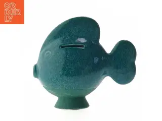 Keramisk fisk sparegris fra K&#228;hler (str. 15 cm)