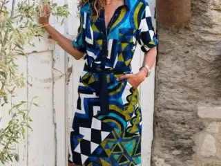 Kjoler-Skjorte kjoler - A-Line kjoler