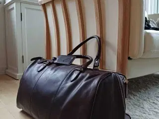 Brun læder rejsetaske 