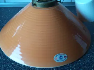 Orange loftlampe pendel I keramik