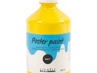 Temperamaling Mat, gul, 500ml/ 1 fl.