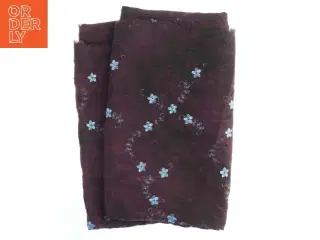 Stof i mørk lilla batik