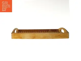 Træbakke med håndtag (str. 49x29x5 cm)
