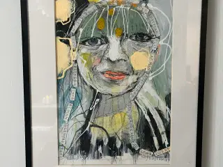 2 stk original værker af Jane Kaptain