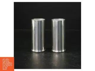 Sølvfarvede stage til fyrfadslys fra Selanger Pewter (str. 10 cm. 2 styk)