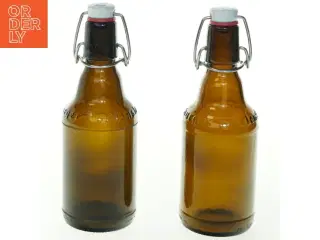 Genbrugsglasflaske med patentprop fra Flensburger Brauerei (str. 33 ml)