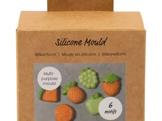 Støbeform, Frugt, H: 1,8 cm, L: 4,5-6 cm, 6stk./ 1 pk.