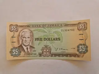 5 Dollars Jamaica 1991