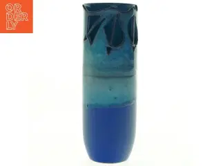 Håndlavet Turkis Blå Keramisk vase (str. 19 x 7 cm)