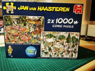 Puslespil Jan Van Haasteren 2 x 1000 brikker