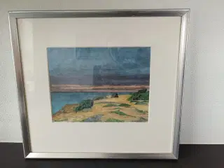 Litografi af Lars Swane - Landskab