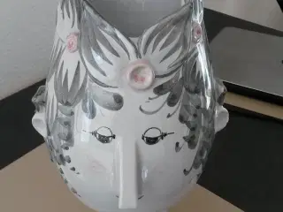 bjørn wiinblad opsat-vase højde 44cm i grø og rosa