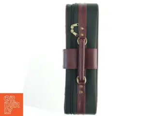 Retro kuffert med bordeaux rem (str. 54 x. 34 cm)