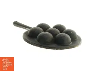 Emaljeret Støbejern Æbleskivepande (str. Ø 11 cm)