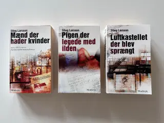 Stieg Larsson bog, Millennium-trilogien - 3 titler