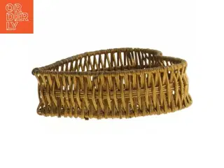Flettet Guld hjerte kurv (str. 15,5 cm)