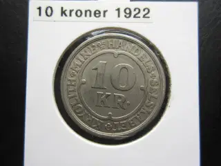 Grønland 10 kroner 1922 Kryolith pæn