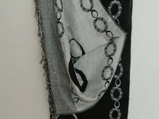 Tørklæde - med ringmønster 70 x 190 cm